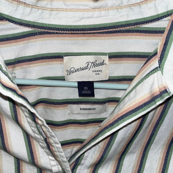 Multicolour striped button up shirt - Picture 2 of 4